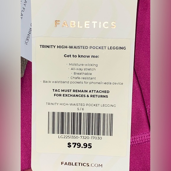 NWT Fabletics Motion 365 Trinity High-Waisted Pocket Legging Size Small - Picture 10 of 16